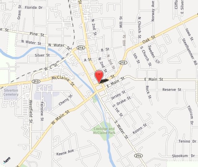 Map showing the Silverton Office