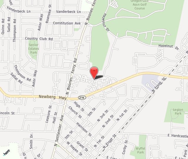Map showing the Woodburn Office